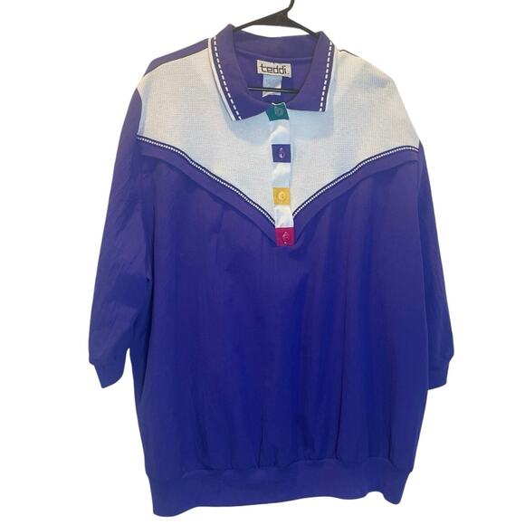 VTG 80’s Teddi Track Suit Set Oufit Pants/Top windbreaker Sz 2xl Retro Iconic - Picture 3 of 16